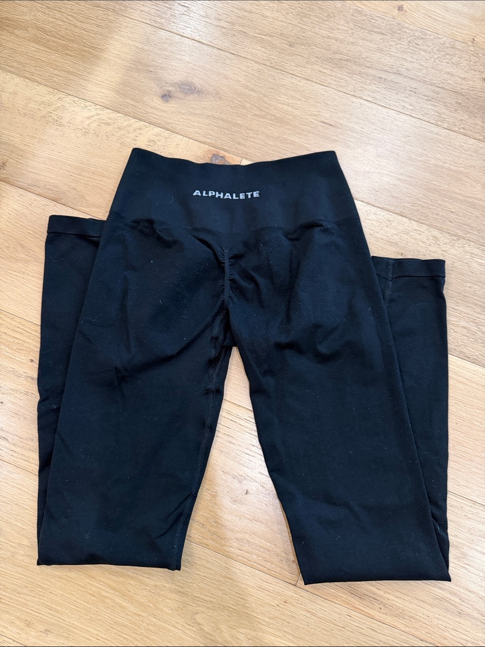 Alphalete Black Seamless High-Rise Leggings